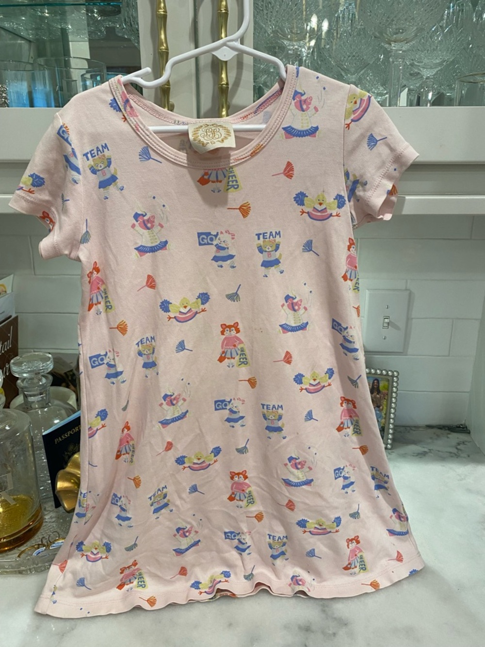 The Beaufort Bonnet Company Polly Play Dress in Cheerleader Pattern